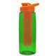 the flair - 26 oz transparent tritan(tm) bottle with drink thru lid, large infuser, and digital imprint