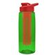 the flair - 26 oz transparent tritan(tm) bottle with drink thru lid, large infuser, and digital imprint