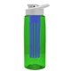 the flair - 26 oz transparent tritan(tm) bottle with drink thru lid, large infuser, and digital imprint