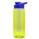 the flair - 26 oz transparent tritan(tm) bottle with drink thru lid, large infuser, and digital imprint