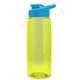 the flair - 26 oz transparent tritan(tm) bottle with drink thru lid, large infuser, and digital imprint