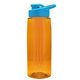 the flair - 26 oz transparent tritan(tm) bottle with drink thru lid, large infuser, and digital imprint