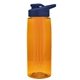 the flair - 26 oz transparent tritan(tm) bottle with drink thru lid, large infuser, and digital imprint