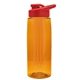 the flair - 26 oz transparent tritan(tm) bottle with drink thru lid, large infuser, and digital imprint