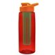 the flair - 26 oz transparent tritan(tm) bottle with drink thru lid, large infuser, and digital imprint