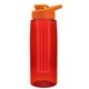 the flair - 26 oz transparent tritan(tm) bottle with drink thru lid, large infuser, and digital imprint