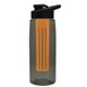 the flair - 26 oz transparent tritan(tm) bottle with drink thru lid, large infuser, and digital imprint