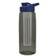 the flair - 26 oz transparent tritan(tm) bottle with drink thru lid, large infuser, and digital imprint