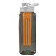 the flair - 26 oz transparent tritan(tm) bottle with drink thru lid, large infuser, and digital imprint