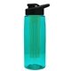 the flair - 26 oz transparent tritan(tm) bottle with drink thru lid, large infuser, and digital imprint