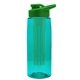 the flair - 26 oz transparent tritan(tm) bottle with drink thru lid, large infuser, and digital imprint