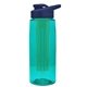 the flair - 26 oz transparent tritan(tm) bottle with drink thru lid, large infuser, and digital imprint