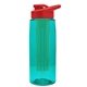 the flair - 26 oz transparent tritan(tm) bottle with drink thru lid, large infuser, and digital imprint