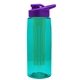 the flair - 26 oz transparent tritan(tm) bottle with drink thru lid, large infuser, and digital imprint