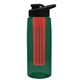 the flair - 26 oz transparent tritan(tm) bottle with drink thru lid, large infuser, and digital imprint