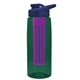 the flair - 26 oz transparent tritan(tm) bottle with drink thru lid, large infuser, and digital imprint