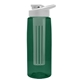 the flair - 26 oz transparent tritan(tm) bottle with drink thru lid, large infuser, and digital imprint