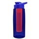 the flair - 26 oz transparent tritan(tm) bottle with drink thru lid, large infuser, and digital imprint