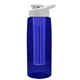 the flair - 26 oz transparent tritan(tm) bottle with drink thru lid, large infuser, and digital imprint