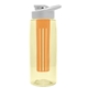 the flair - 26 oz transparent tritan(tm) bottle with drink thru lid, large infuser, and digital imprint