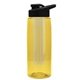 the flair - 26 oz transparent tritan(tm) bottle with drink thru lid, large infuser, and digital imprint