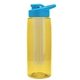 the flair - 26 oz transparent tritan(tm) bottle with drink thru lid, large infuser, and digital imprint