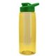 the flair - 26 oz transparent tritan(tm) bottle with drink thru lid, large infuser, and digital imprint