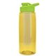 the flair - 26 oz transparent tritan(tm) bottle with drink thru lid, large infuser, and digital imprint