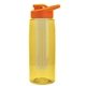 the flair - 26 oz transparent tritan(tm) bottle with drink thru lid, large infuser, and digital imprint