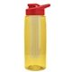 the flair - 26 oz transparent tritan(tm) bottle with drink thru lid, large infuser, and digital imprint