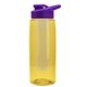 the flair - 26 oz transparent tritan(tm) bottle with drink thru lid, large infuser, and digital imprint