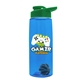 The Flair - 26 oz Transparent Tritan(TM) Bottle with Drink thru lid, Mixing Ball, and Digital Imprint