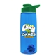 The Flair - 26 oz Transparent Tritan(TM) Bottle with Drink thru lid, Mixing Ball, and Digital Imprint