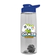 The Flair - 26 oz Transparent Tritan(TM) Bottle with Drink thru lid, Mixing Ball, and Digital Imprint