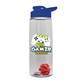 The Flair - 26 oz Transparent Tritan(TM) Bottle with Drink thru lid, Mixing Ball, and Digital Imprint