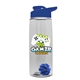 The Flair - 26 oz Transparent Tritan(TM) Bottle with Drink thru lid, Mixing Ball, and Digital Imprint