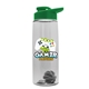 The Flair - 26 oz Transparent Tritan(TM) Bottle with Drink thru lid, Mixing Ball, and Digital Imprint