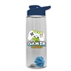 The Flair - 26 oz Transparent Tritan(TM) Bottle with Drink thru lid, Mixing Ball, and Digital Imprint