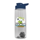 The Flair - 26 oz Transparent Tritan(TM) Bottle with Drink thru lid, Mixing Ball, and Digital Imprint