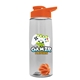 The Flair - 26 oz Transparent Tritan(TM) Bottle with Drink thru lid, Mixing Ball, and Digital Imprint