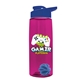 The Flair - 26 oz Transparent Tritan(TM) Bottle with Drink thru lid, Mixing Ball, and Digital Imprint