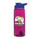 The Flair - 26 oz Transparent Tritan(TM) Bottle with Drink thru lid, Mixing Ball, and Digital Imprint