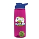 The Flair - 26 oz Transparent Tritan(TM) Bottle with Drink thru lid, Mixing Ball, and Digital Imprint
