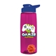 The Flair - 26 oz Transparent Tritan(TM) Bottle with Drink thru lid, Mixing Ball, and Digital Imprint