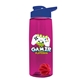 The Flair - 26 oz Transparent Tritan(TM) Bottle with Drink thru lid, Mixing Ball, and Digital Imprint