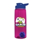 The Flair - 26 oz Transparent Tritan(TM) Bottle with Drink thru lid, Mixing Ball, and Digital Imprint