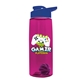 The Flair - 26 oz Transparent Tritan(TM) Bottle with Drink thru lid, Mixing Ball, and Digital Imprint