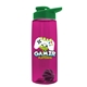 The Flair - 26 oz Transparent Tritan(TM) Bottle with Drink thru lid, Mixing Ball, and Digital Imprint