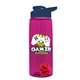 The Flair - 26 oz Transparent Tritan(TM) Bottle with Drink thru lid, Mixing Ball, and Digital Imprint