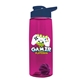The Flair - 26 oz Transparent Tritan(TM) Bottle with Drink thru lid, Mixing Ball, and Digital Imprint